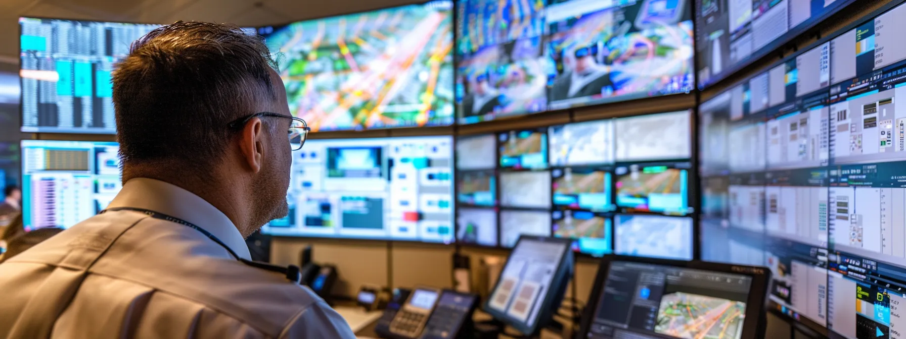 a cybersecurity expert meticulously examining computer systems for vulnerabilities and compliance, surrounded by screens displaying intricate security audits and reports.