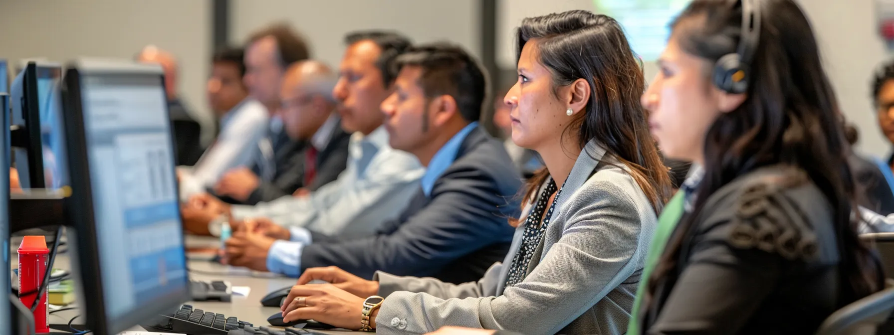 a diverse team of professionals engaged in a cybersecurity training session, focused and attentive as they learn best practices to protect their venture capital investments.