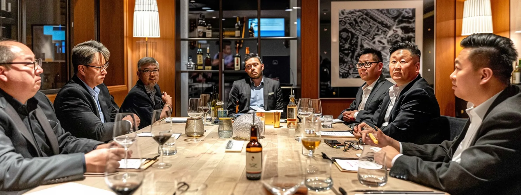 a group of focused venture capitalists in a sleek, modern boardroom discussing and strategizing on effective cyber security measures to protect their investments.