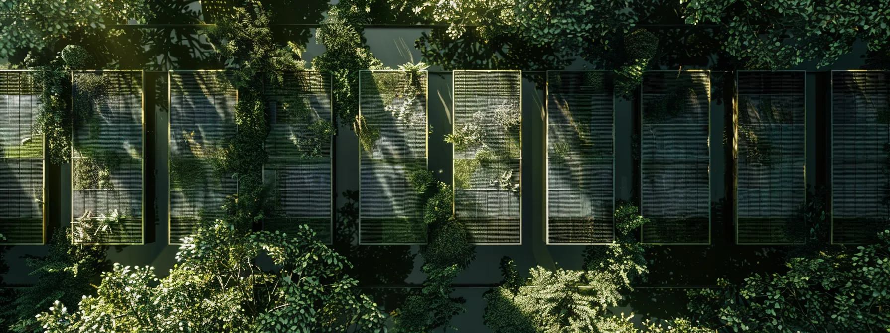a row of solar panels adjusting their position in real-time based on ai guidance to maximize exposure to sunlight and increase energy output. a row of solar panels adjusting their position in real-time based on ai guidance to maximize exposure to sunlight and increase energy output.