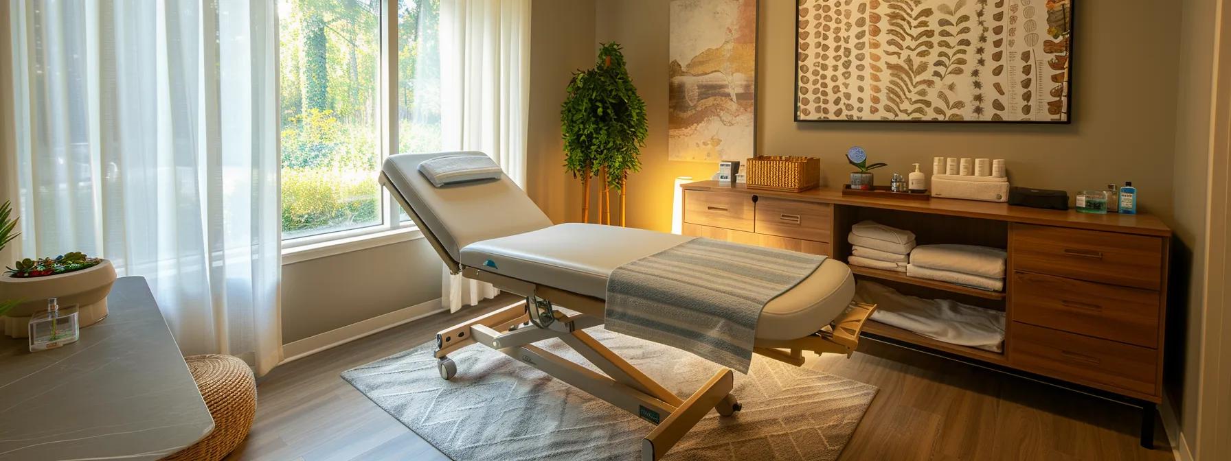 a serene consultation room, elegantly furnished with modern medical equipment and ayurvedic herbal elements, showcases a thoughtful integration of traditional and contemporary healing practices for chronic illness care. a serene consultation room, elegantly furnished with modern medical equipment and ayurvedic herbal elements, showcases a thoughtful integration of traditional and contemporary healing practices for chronic illness care.
