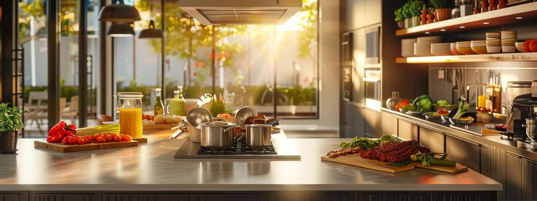 a sleek, modern kitchen features a vibrant array of ground beef dishes on a polished countertop, showcasing various cooking methods and seasonings under warm, inviting lighting. a sleek, modern kitchen features a vibrant array of ground beef dishes on a polished countertop, showcasing various cooking methods and seasonings under warm, inviting lighting.
