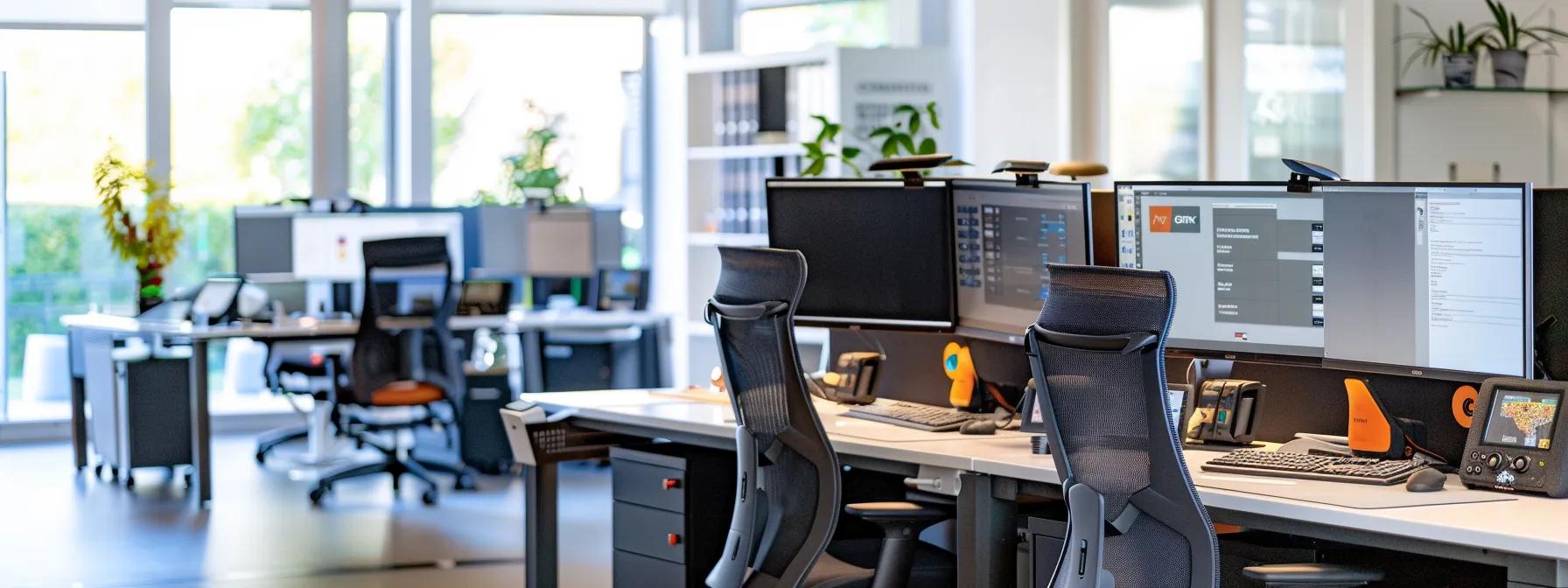 a sleek, modern office space showcases a high-tech workstation complete with an array of advanced heat lamp thermostat control products, each displayed on elegant stands with product specifications highlighted on digital screens, exuding professionalism and innovation in reptile care technology. a sleek, modern office space showcases a high-tech workstation complete with an array of advanced heat lamp thermostat control products, each displayed on elegant stands with product specifications highlighted on digital screens, exuding professionalism and innovation in reptile care technology.
