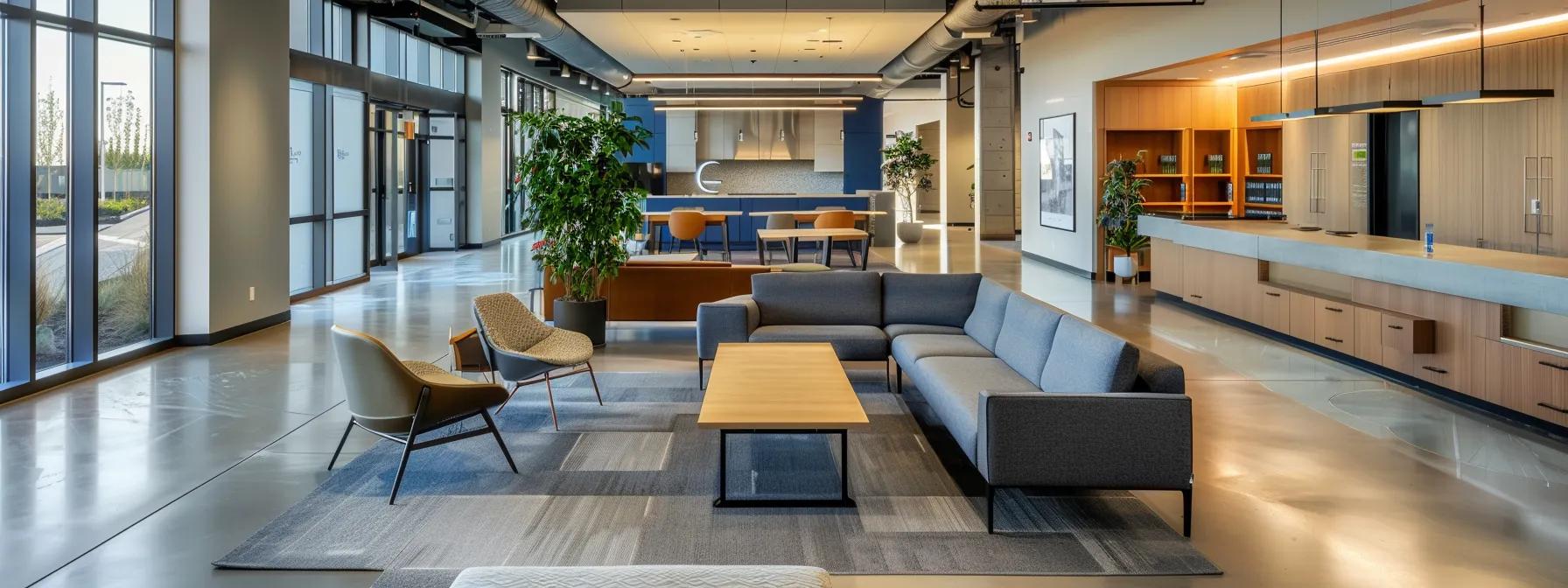 a sleek, modern office space in omaha showcases cutting-edge technology and innovative design features that inspire collaboration and creativity, epitomizing the future of trade craft design. a sleek, modern office space in omaha showcases cutting-edge technology and innovative design features that inspire collaboration and creativity, epitomizing the future of trade craft design.