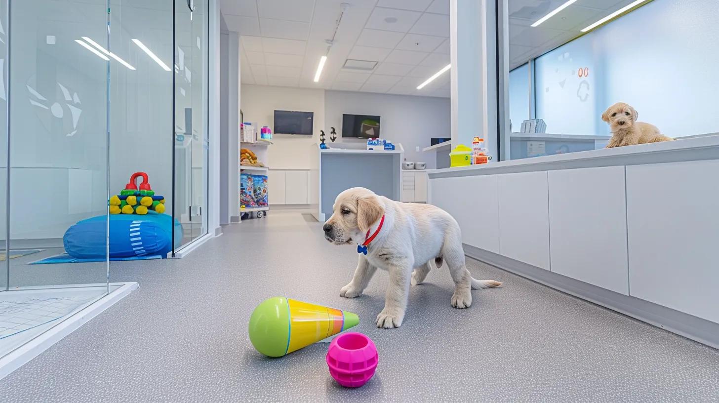 a sleek, modern veterinary clinic features a vibrant, healthy dog energetically playing with a bright toy, reflecting the remarkable benefits of green lipped mussel on canine mobility. a sleek, modern veterinary clinic features a vibrant, healthy dog energetically playing with a bright toy, reflecting the remarkable benefits of green lipped mussel on canine mobility.
