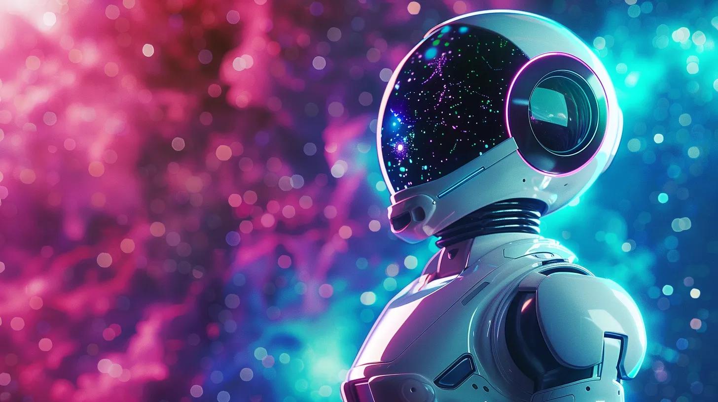 a sleek, white and teal ai robot, enhanced with subtle purple highlights, hovers gracefully amid a cosmic backdrop of swirling data streams, shimmering stars, and colorful nebulae, embodying the innovative intersection of empathy and technology in addiction treatment seo. a sleek, white and teal ai robot, enhanced with subtle purple highlights, hovers gracefully amid a cosmic backdrop of swirling data streams, shimmering stars, and colorful nebulae, embodying the innovative intersection of empathy and technology in addiction treatment seo.
