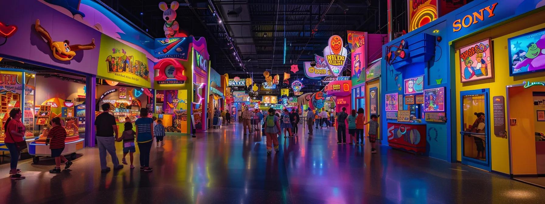 a vibrant, bustling indoor family attraction in blue ridge showcases engaging exhibits and interactive displays, illuminated by colorful lights that highlight the laughter and excitement of visitors of all ages. a vibrant, bustling indoor family attraction in blue ridge showcases engaging exhibits and interactive displays, illuminated by colorful lights that highlight the laughter and excitement of visitors of all ages.