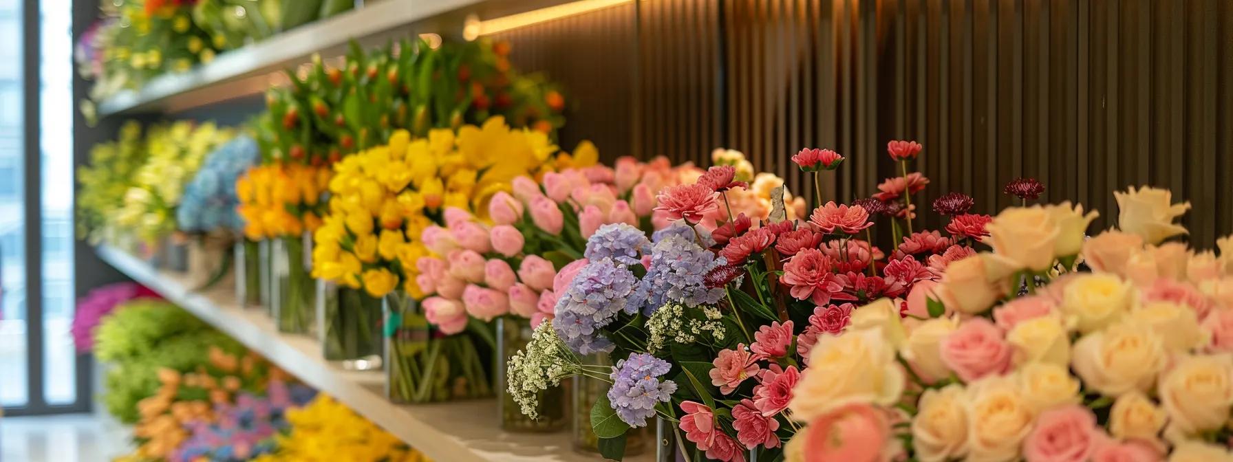 a vibrant, elegantly arranged display of assorted flower bouquets in a contemporary dubai office setting highlights the diverse options available for various occasions, capturing the essence of thoughtful gifting. a vibrant, elegantly arranged display of assorted flower bouquets in a contemporary dubai office setting highlights the diverse options available for various occasions, capturing the essence of thoughtful gifting.