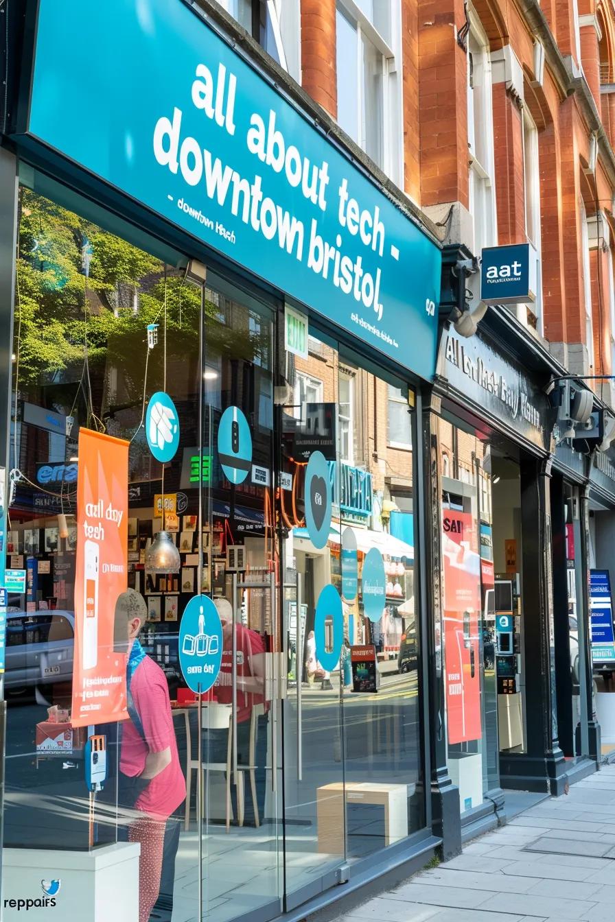 a vibrant urban storefront of 