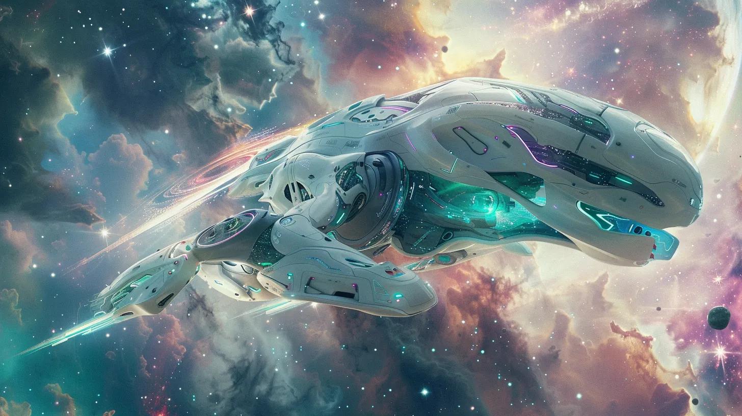 an ultra-realistic ai robot, adorned in a sleek white and teal design with purple highlights, hovers gracefully in a vast cosmic expanse filled with swirling data streams, vibrant stars, and nebulae, embodying the cutting-edge technological strategies for staying updated in the rapidly evolving digital landscape. an ultra-realistic ai robot, adorned in a sleek white and teal design with purple highlights, hovers gracefully in a vast cosmic expanse filled with swirling data streams, vibrant stars, and nebulae, embodying the cutting-edge technological strategies for staying updated in the rapidly evolving digital landscape.