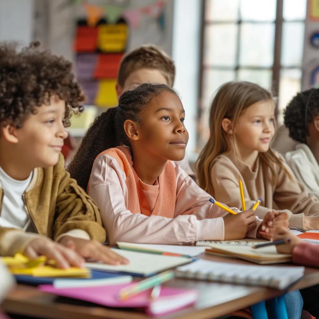 Students practicing mindfulness together at school, promoting mental health and focus