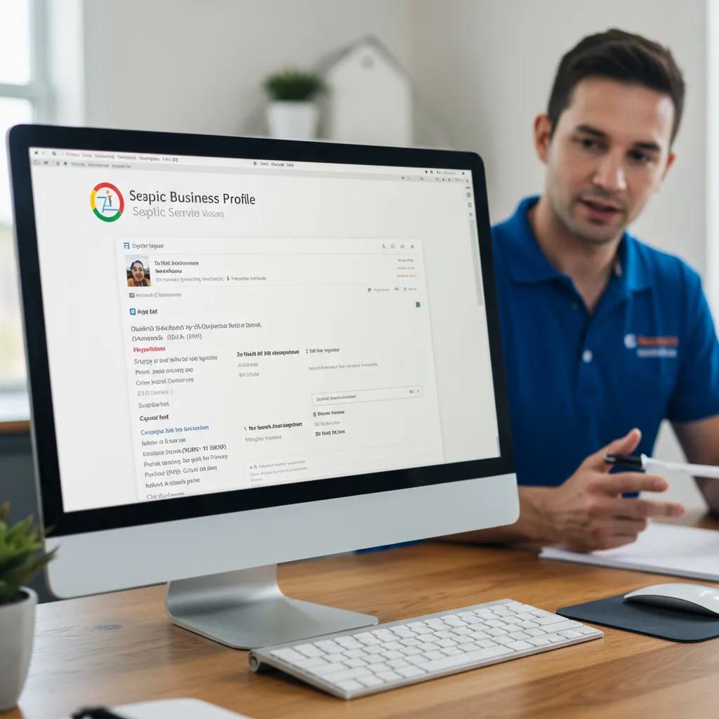 Optimized Google Business Profile for a septic service company
