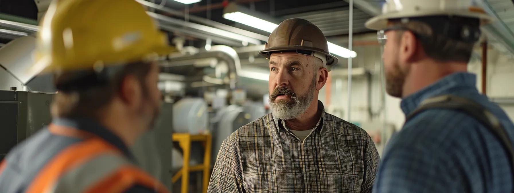 technicians receiving hvac training