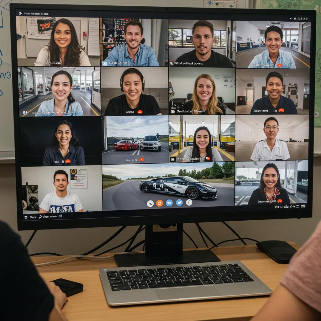 Participants engaged in a live Zoom class for the NY 5 Hour Pre-Licensing Course