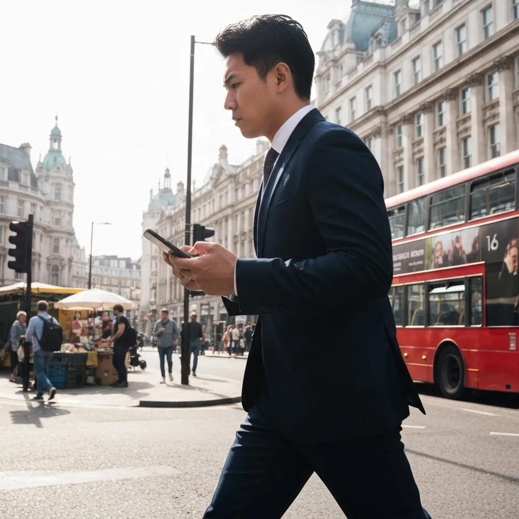 Process server coordinating urgent document delivery in London