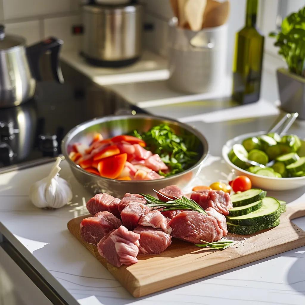 Raw dog food preparation with emphasis on safety and hygiene