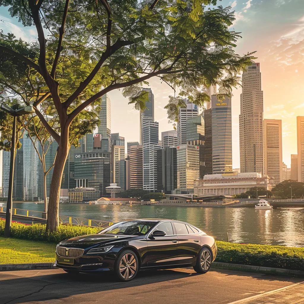 A gleaming, spotless car in Singapore, showcasing the critical role of professional detailing in boosting resale value.
