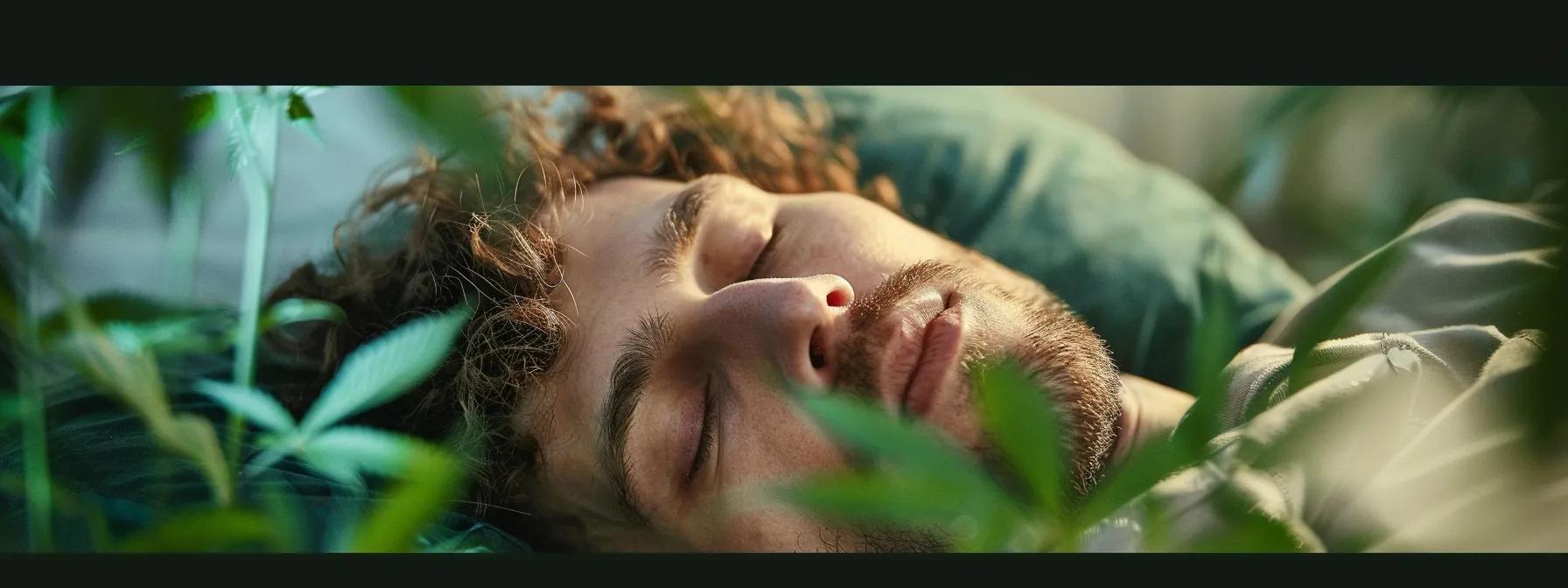 how thc and sleep fit together, demosntrated by a person soundly sleeping