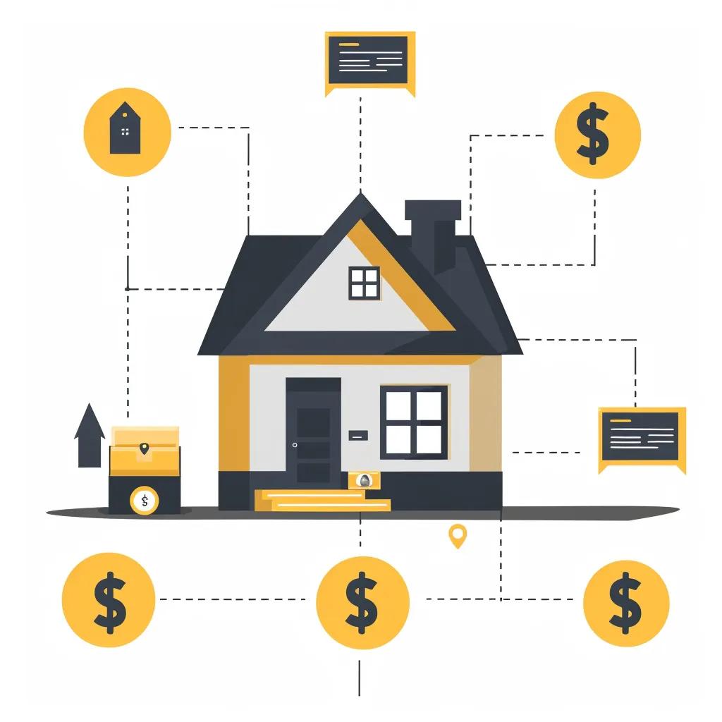 Illustration of the step-by-step process for selling a house fast for cash, emphasizing speed and simplicity