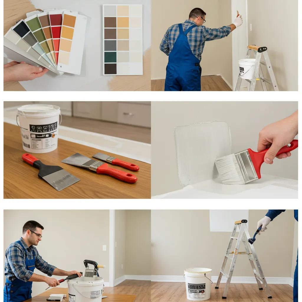 A visual guide to the interior painting process, from initial consultation and meticulous preparation to expert application in a London home