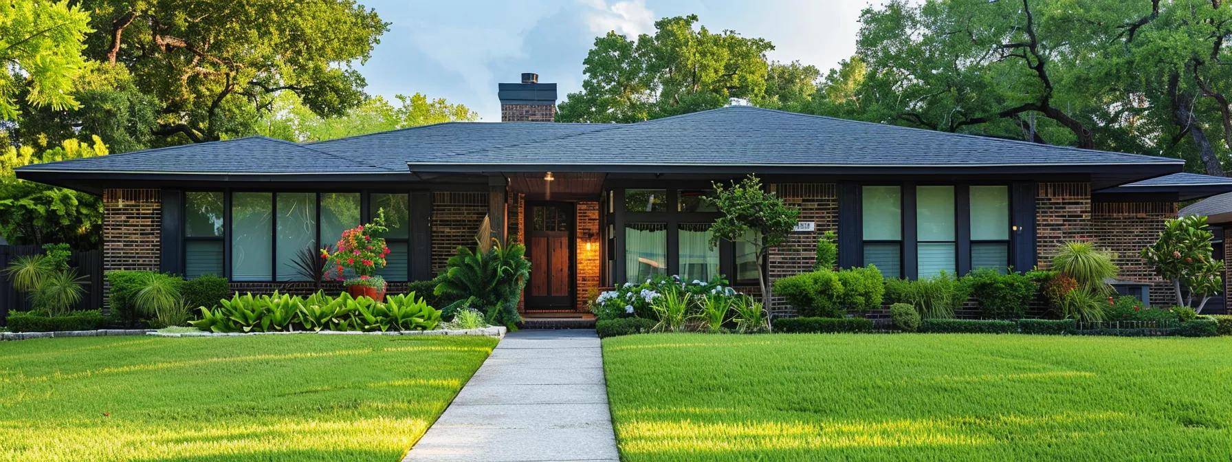 A beautiful, modern suburban home in Plano, Texas with brand-new, energy-efficient replacement windows.