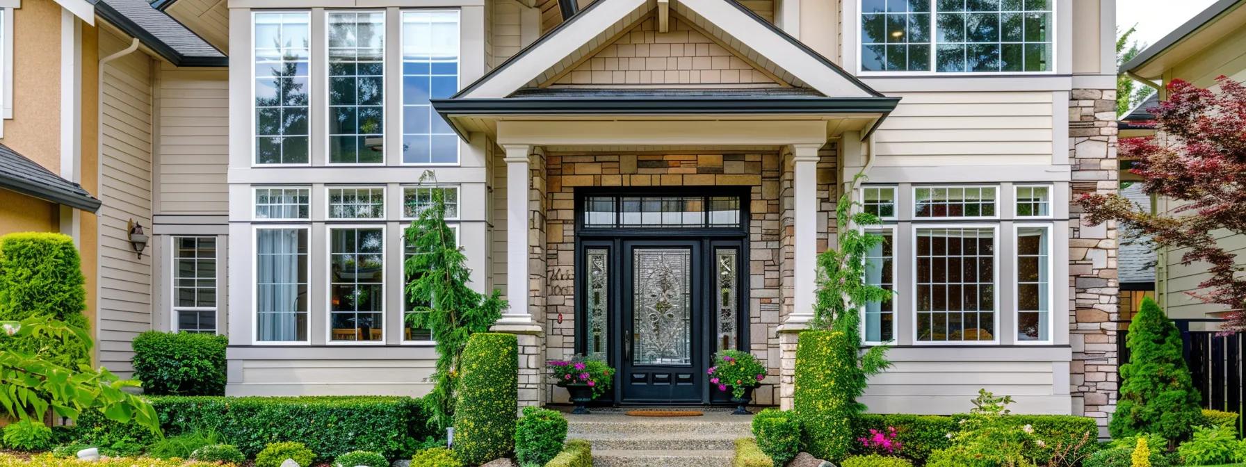 A beautiful, modern suburban home in Plano, Texas with brand-new, energy-efficient replacement windows.