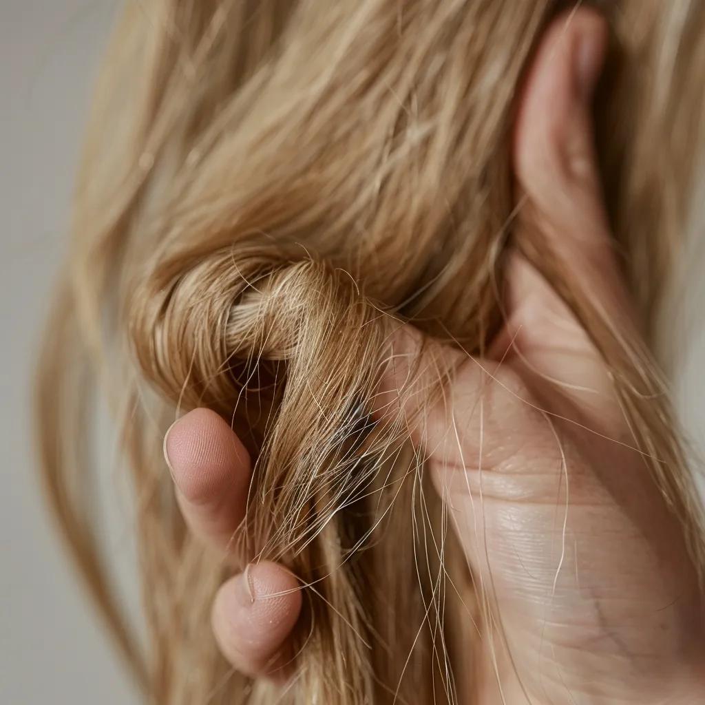 Tangled hair extensions showing knots and mats, indicating quality issues