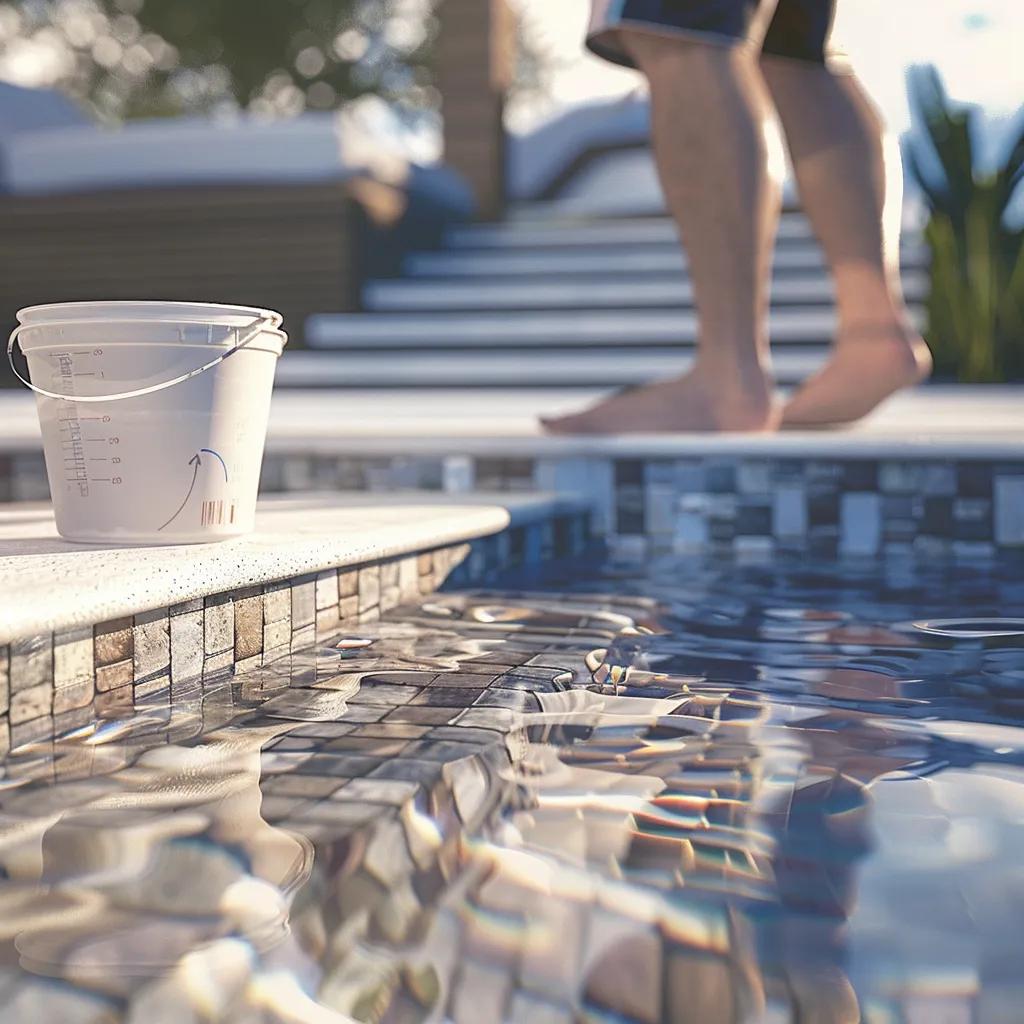 DIY bucket test for pool leak detection in Orange County