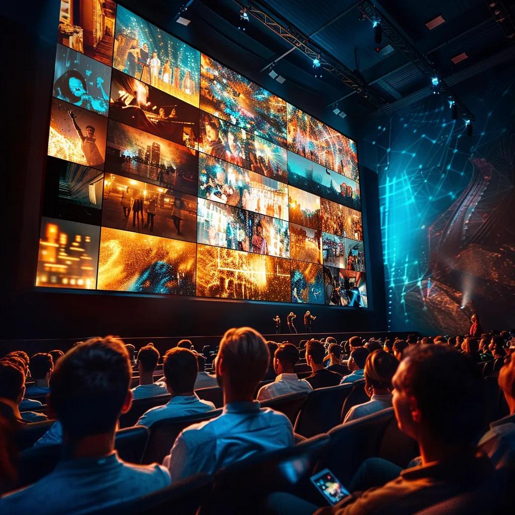 Engaging video advertising scene with viewers interacting with content Engaging video advertising scene with viewers interacting with content