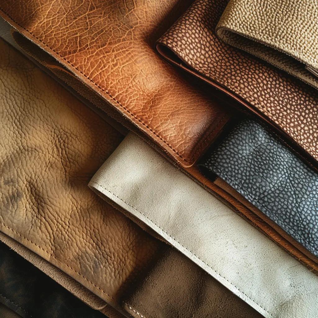 Close-up of luxury tote materials showcasing textures and quality