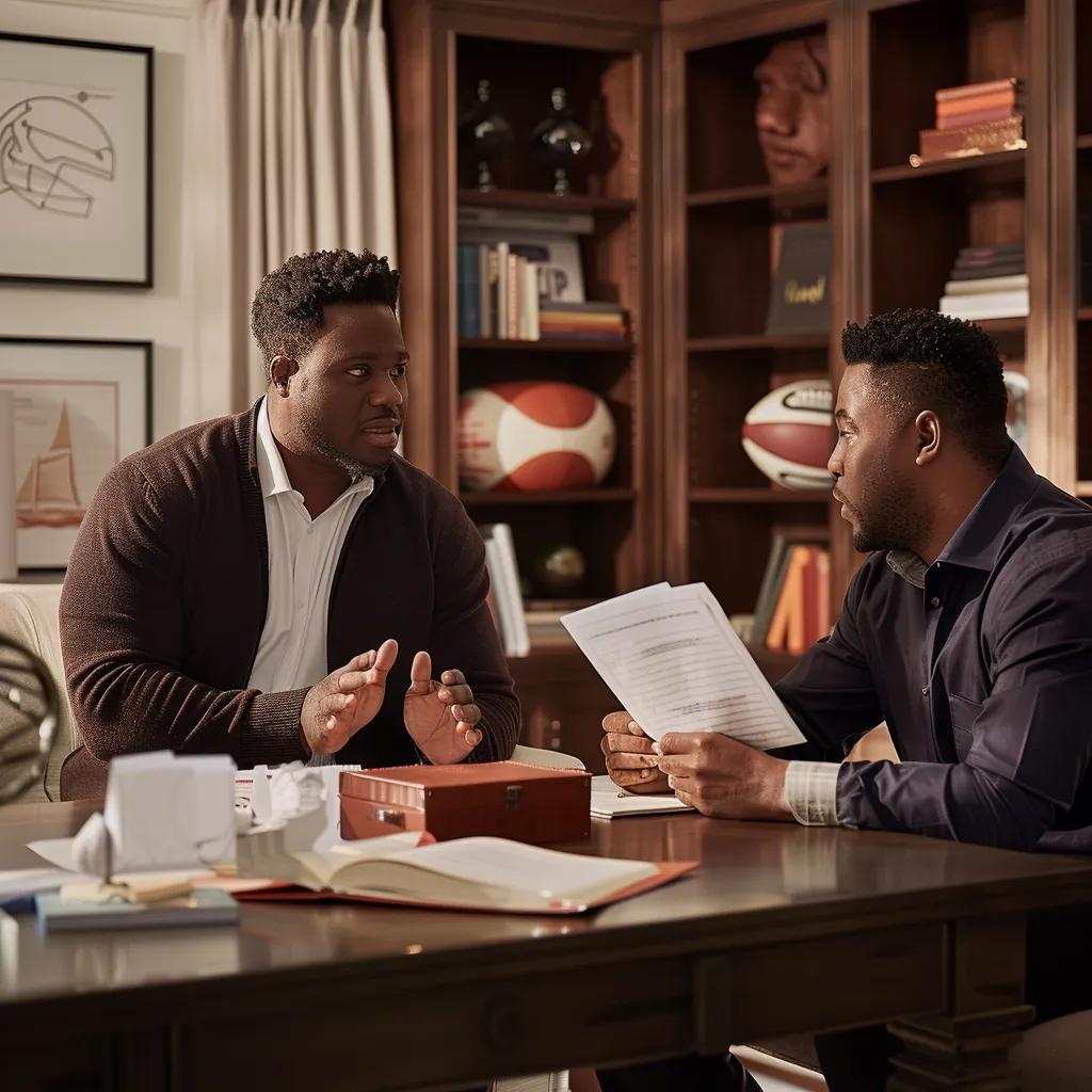 Virtual CFO consulting with a professional athlete on tailored financial planning