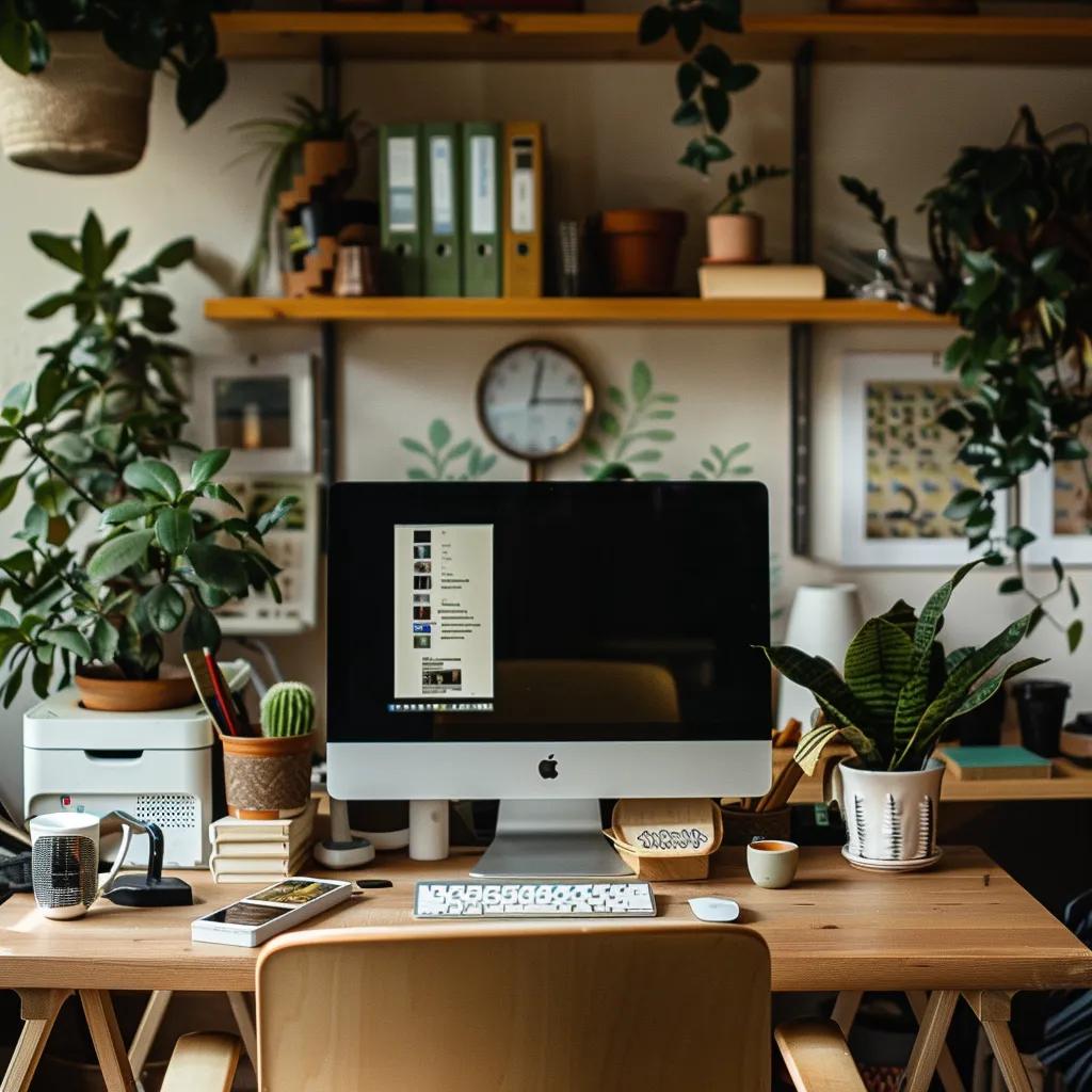 Cozy home office setup illustrating the concept of home office deduction for self-employed individuals