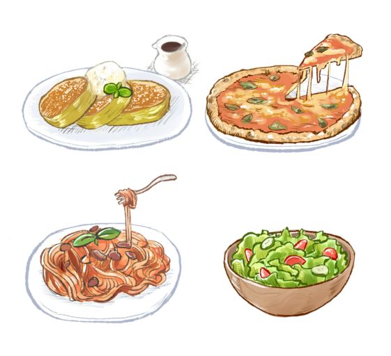 食べ物系のイラスト 集英社ゲームクリエイターズcamp