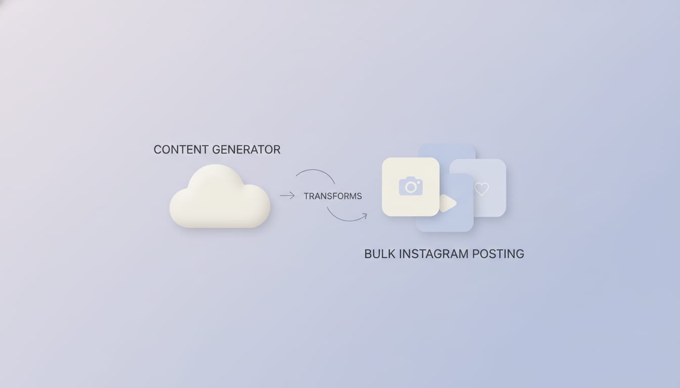 How Content Generator Transforms Bulk Instagram Posting