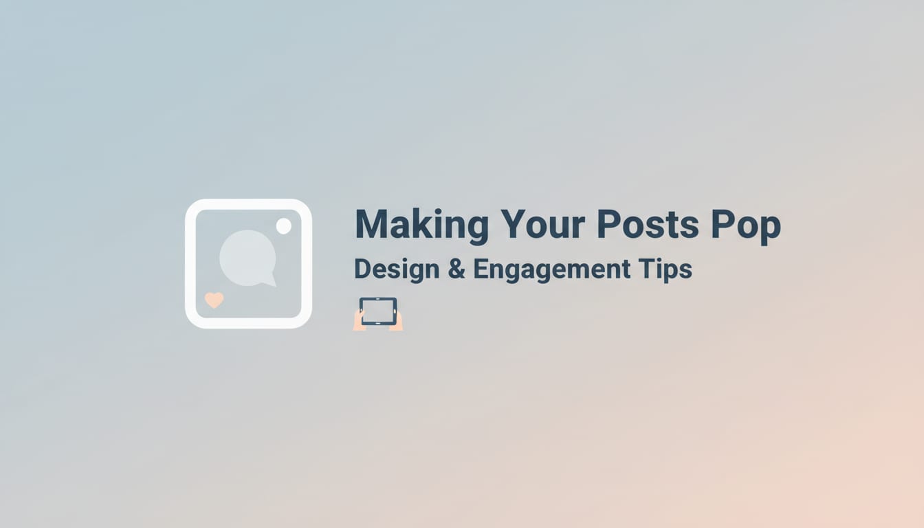 Making Your Posts Pop: Tips for Design and Engagement