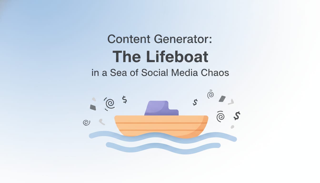 Content Generator: The Lifeboat in a Sea of Social Media Chaos