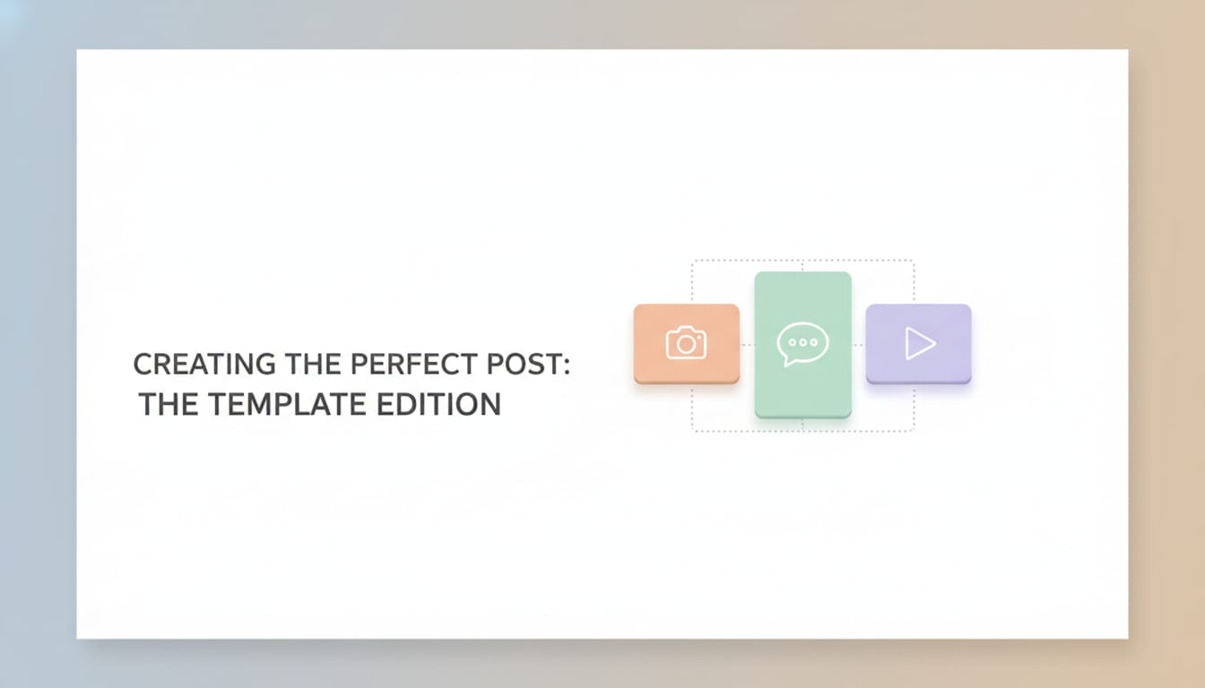 Creating the Perfect Post: The Template Edition