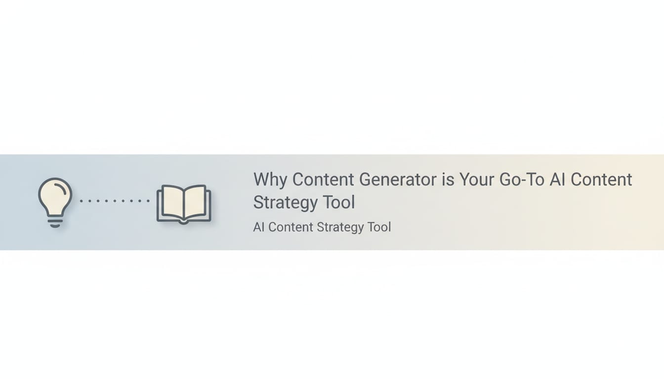 Why Content Generator is Your Go-To AI Content Strategy Tool