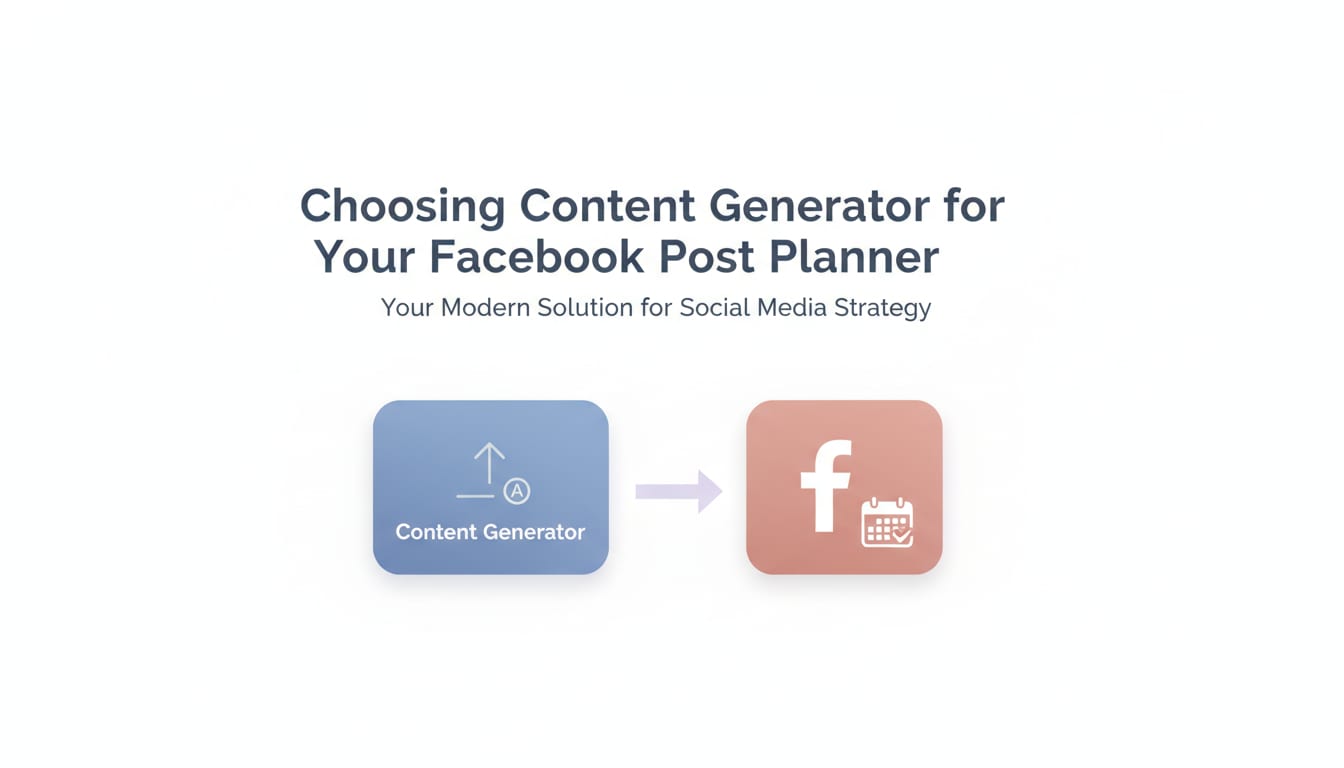 Choosing Content Generator for Your Facebook Post Planner Needs