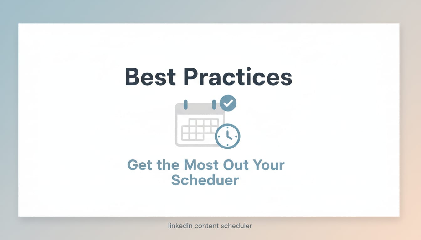 Best Practices: Get the Most Out of Your Scheduler