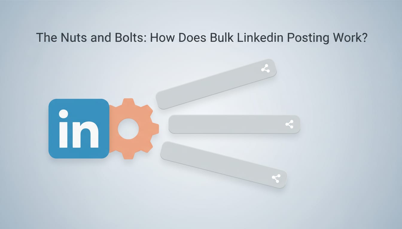The Nuts and Bolts: How Does Bulk LinkedIn Posting Work?