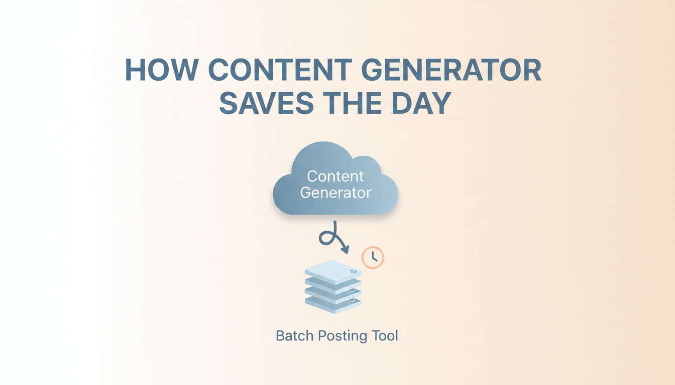 How Content Generator Saves the Day