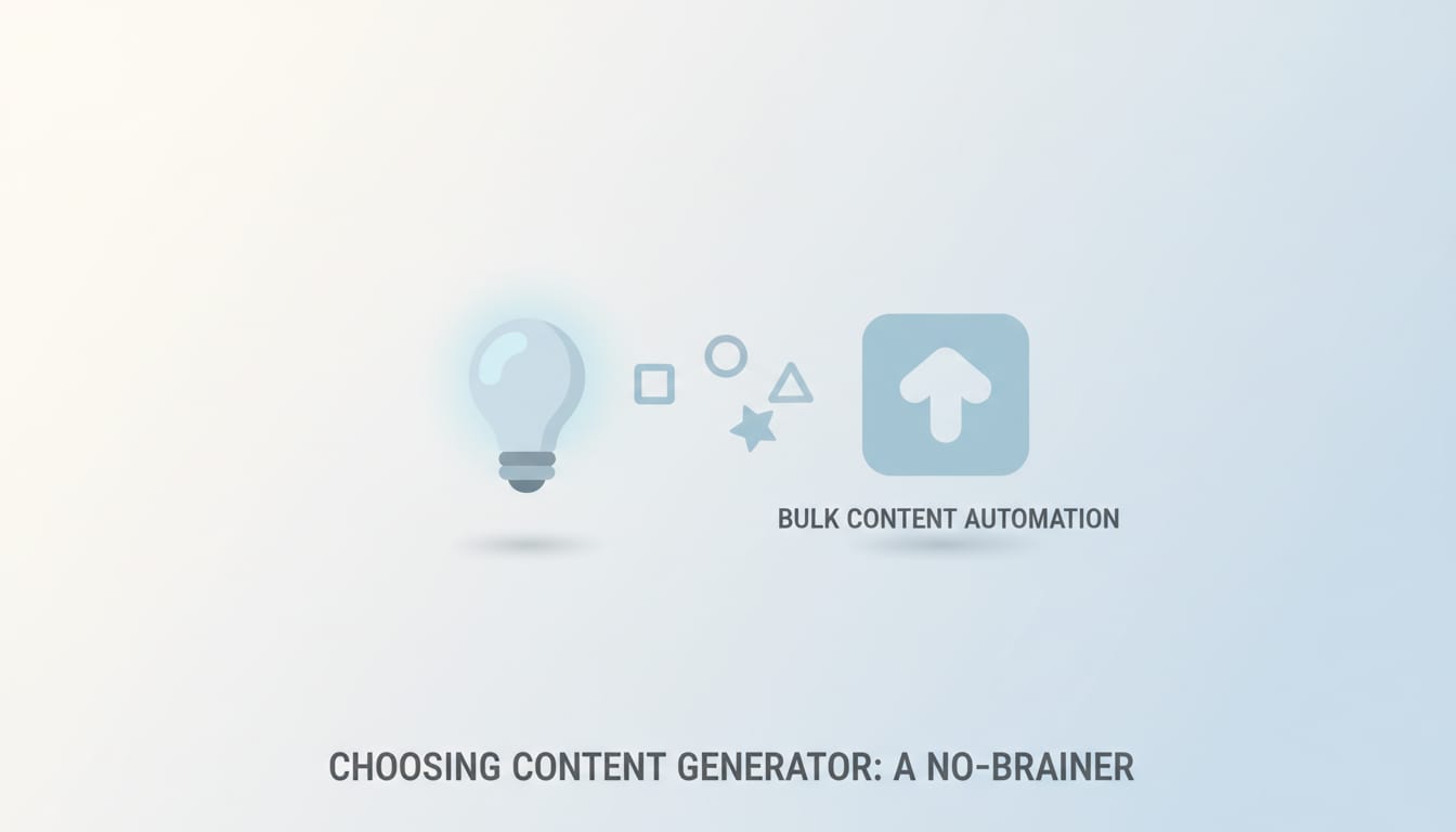 Choosing Content Generator: A No-Brainer
