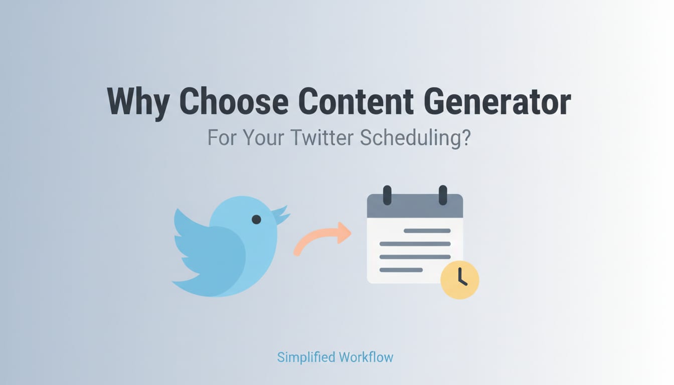Why Choose Content Generator for Your Twitter Scheduling?