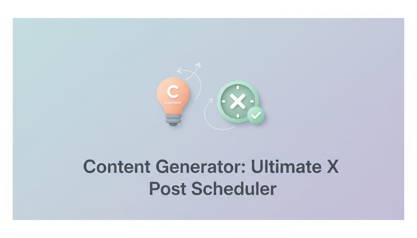 Why Content Generator is the Ultimate X Post Scheduler