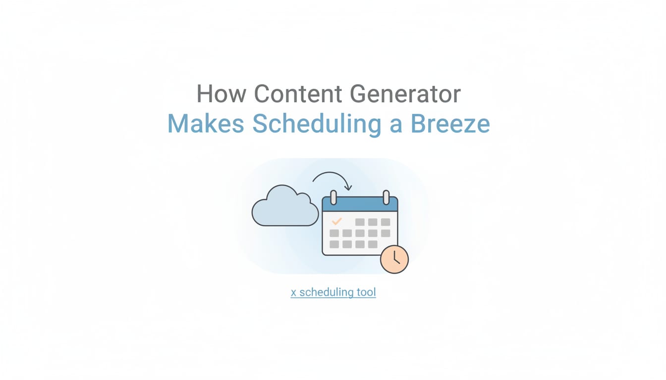 How Content Generator Makes Scheduling a Breeze