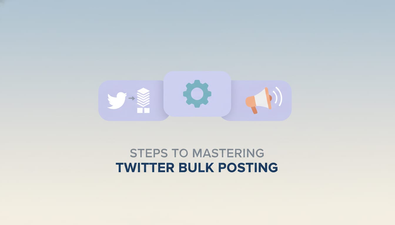 Steps to Mastering Twitter Bulk Posting