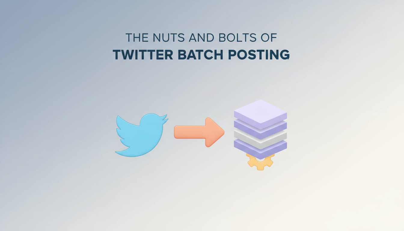 The Nuts and Bolts of Twitter Batch Posting