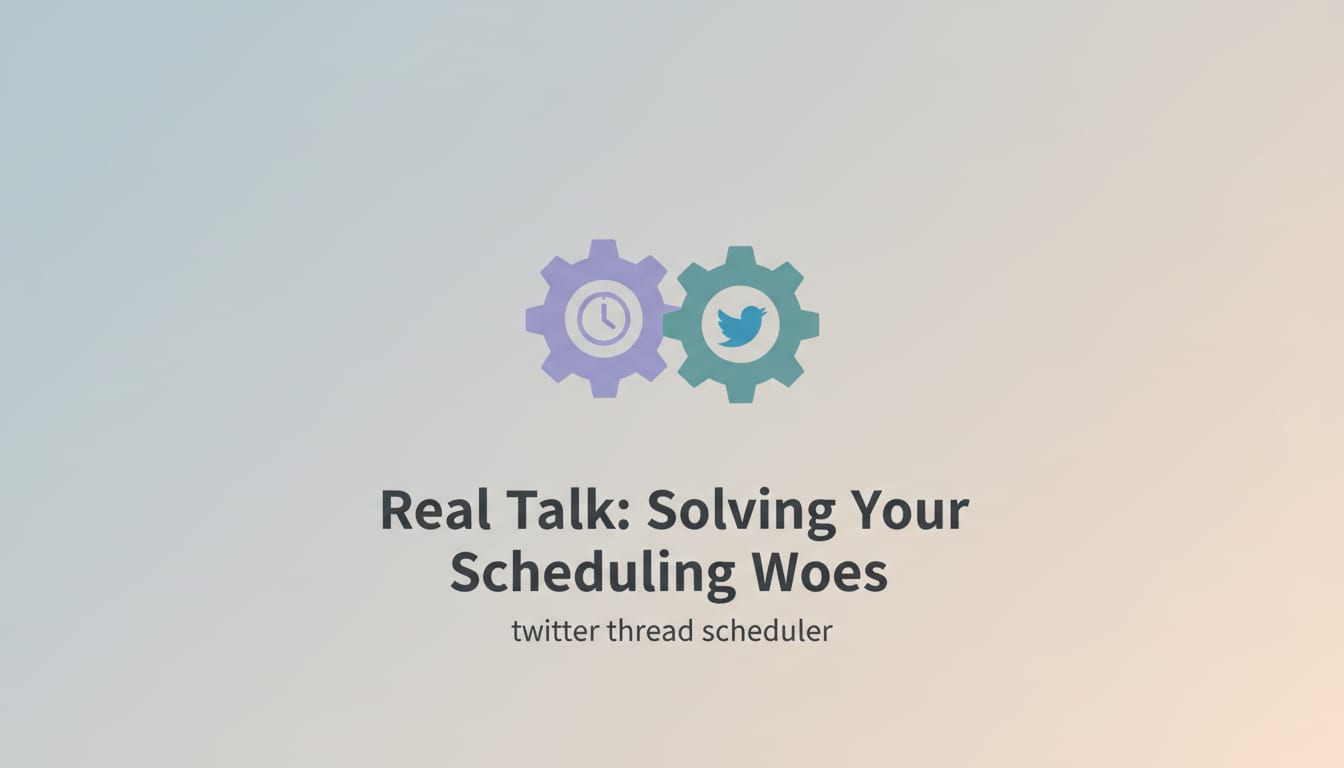Real Talk: Solving Your Scheduling Woes