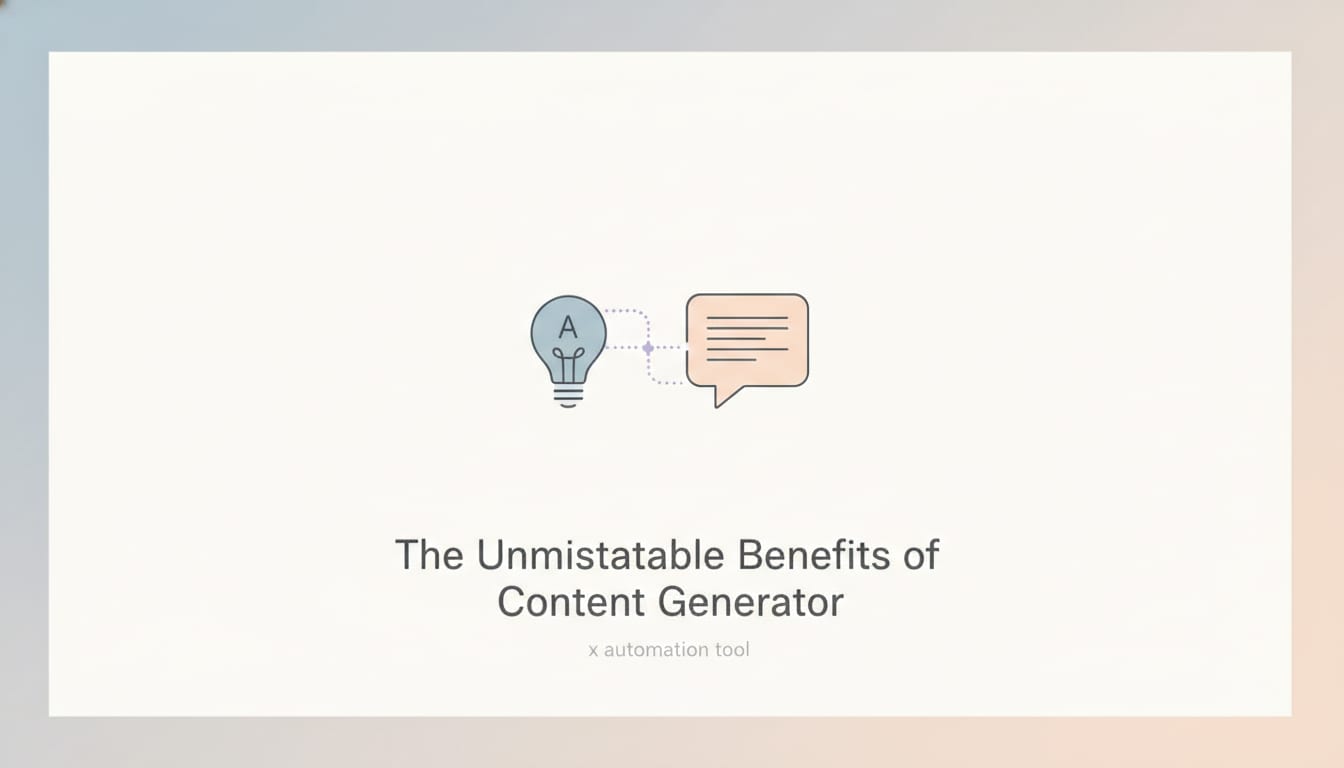 The Unmistakable Benefits of Content Generator